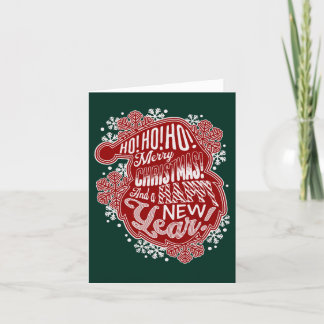 Festividades Feliz Natal - Cartão de Férias Dobrado