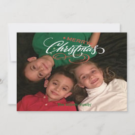 Festividades Feliz Natal - Cartão de Natal de Uma Foto