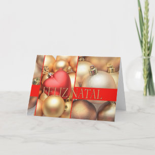 Festividades Feliz Natal - Cartão de Natal Português