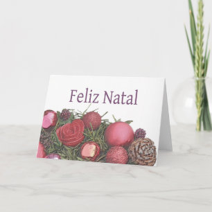 Festividades Feliz Natal - Cartão de Natal Português