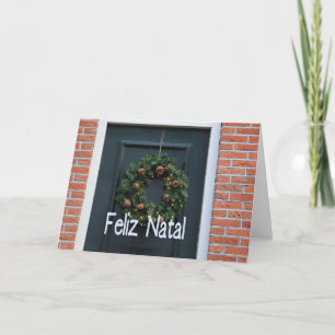 Festividades Feliz Natal, cartão de Natal português