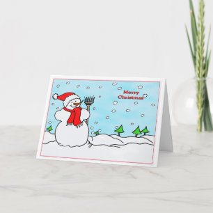 Festividades Feliz Natal Com Cartão De Snowman