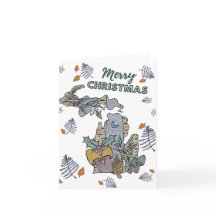 Feliz Natal de Michigan Cartão de Natal 