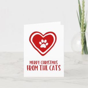Festividades Feliz Natal do Cartão de Natal dos Gatos