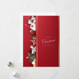 Festividades Feliz Natal e Cartão de Férias de Feliz ano novo