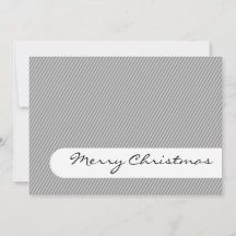 Feliz Natal - Stripes - Cartão de Saudações