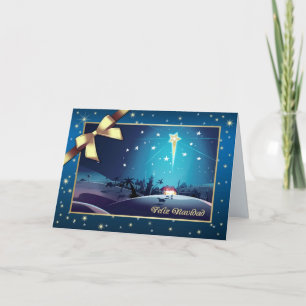Festividades Feliz Navidad. Cartão de Natal em espanhol