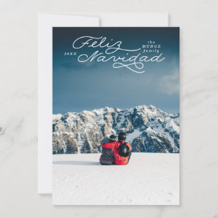 Festividades Feliz Navidad, Cartão de Natal Espanhol, cartão co