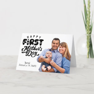 Festividades Feliz primeiro dia das mães cartão de foto persona