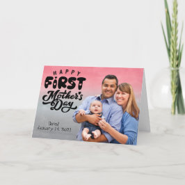 Festividades Feliz primeiro dia das mães cartão de foto persona