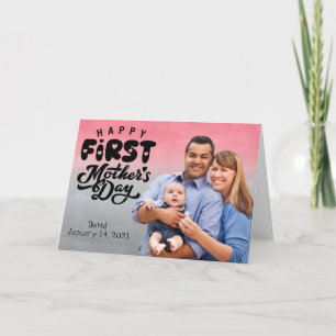 Festividades Feliz primeiro dia das mães cartão de foto persona