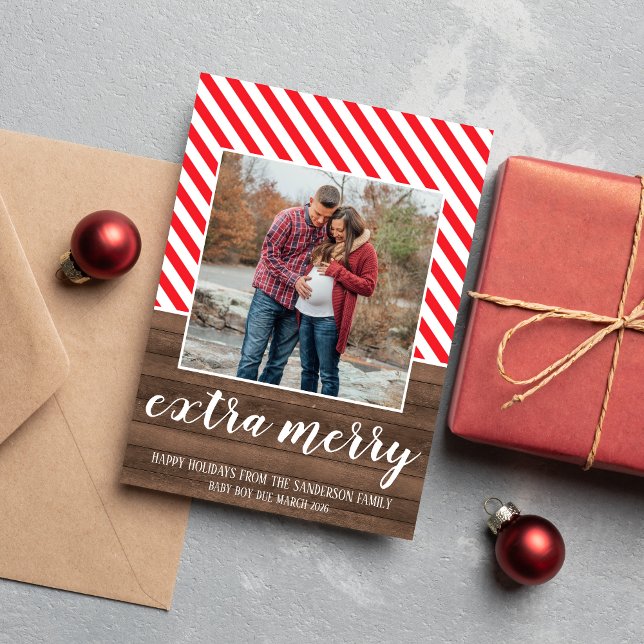 Festividades Felizes Férias Grávidas Feliz Cartão com fotos de  (Criador carregado)