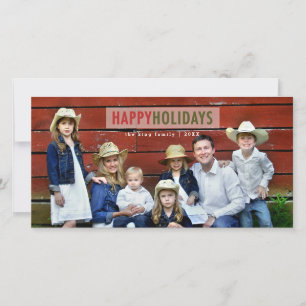 FESTIVIDADES FELIZES HOLIDAYS CARTÃO COM FOTOS DE FERIADO MOD