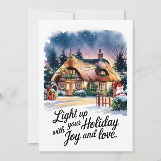 Festividades Feriado - Cartão de Natal (Frente)