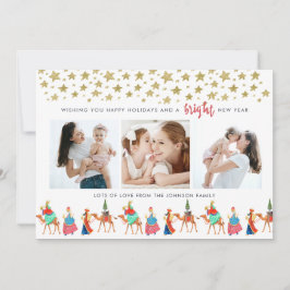 Festividades Feriado de Natal | Três Reis | 3 Cartão de Fotogra