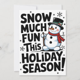 Festividades Feriado de Neve - Cartão de Natal