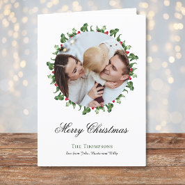 Festividades Feriado fotográfico em torno do cartão de Natal, p