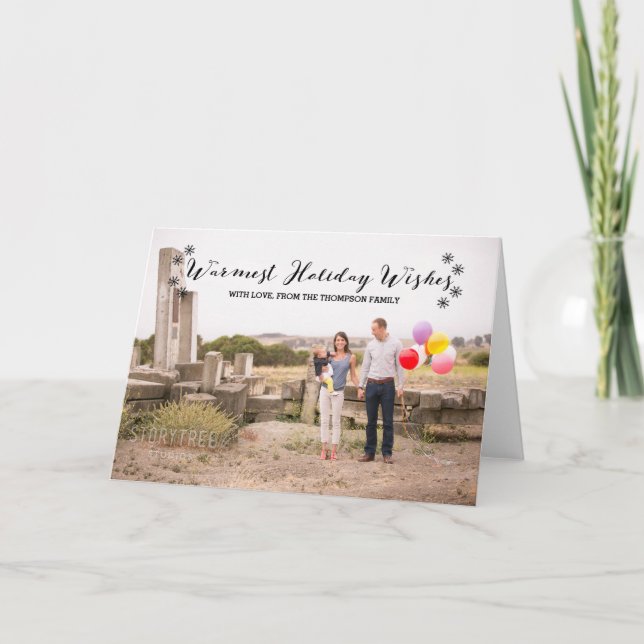 Festividades Feriado Preto Mais Quente Deseja Cartão de Saudaçã (Frente)