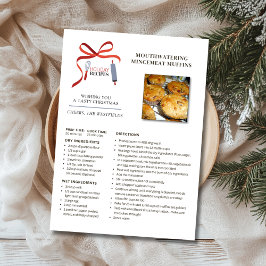 Festividades Feriado Recebe Mincemeat Muffins Cartão de Natal