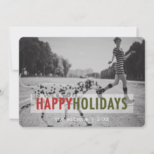 Festividades Feriados Modernos Cartão com fotos de férias