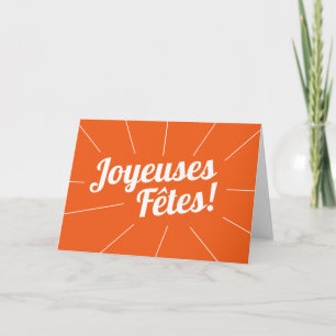 Festividades Férias Felizes em Cartão de Férias Francês