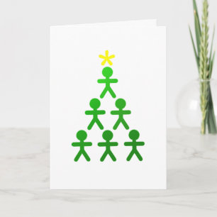 Festividades Figura cartão da vara da árvore de Natal