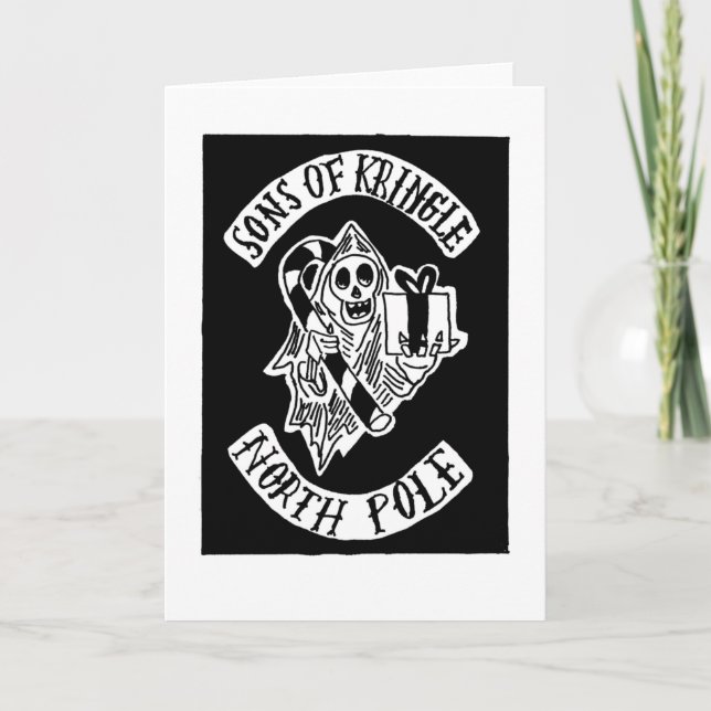 Festividades Filhos do Cartão de Natal Kringle (Frente)