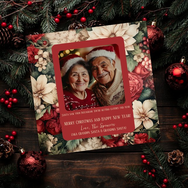 Festividades Floral e fabuloso: O Cartão de Férias que Você Vai (Criador carregado)