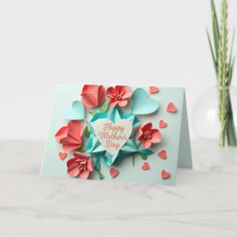 Festividades Flores de Origami Cartão do Dia das Mães (3)