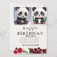 Fofinho Panda, Cartão de aniversário gravável