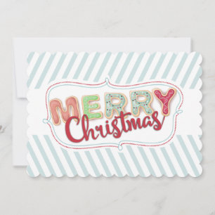 Festividades Fosco de biscoitos de Natal da cozinha do cartão