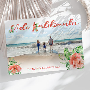 Festividades Foto Mele Kalikimaka Cartão de Natal