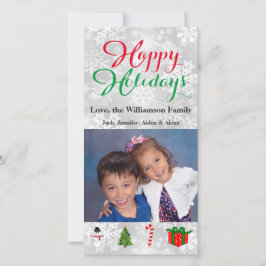 Festividades Fotos de Natal de Cartão com fotos Feliz Feriados