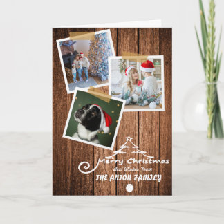 Festividades Fotos de Natal Editáveis Cartão de Temporada