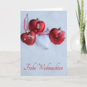 Festividades Frohe Weihnachten, cartão de natal alemão