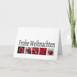 Festividades Frohe Weihnachten, cartão de natal alemão
