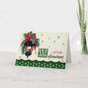 Festividades Frohe Weihnachten - Cartão de Natal em alemão