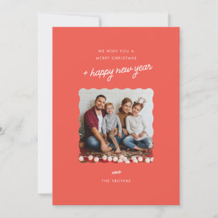 Festividades Fronteira de onda de Cartão com fotos de Feriado M