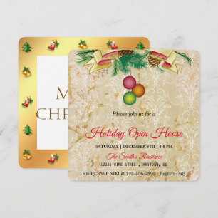 Festividades Fundo de ouro antigo, cartão de Natal mágico de Na