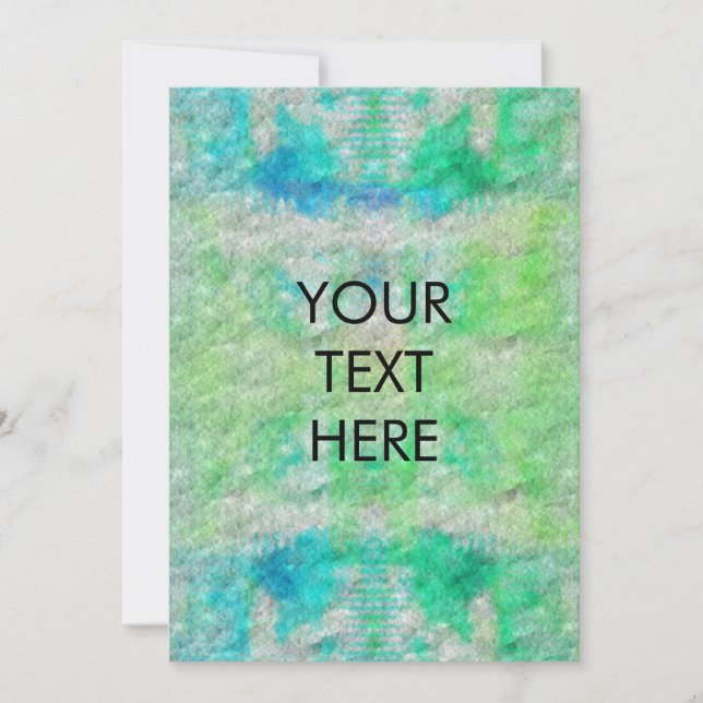 Festividades Funky Watercolor Tie Dye Obrigado Cartão De Vazio (Frente)