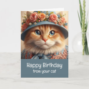 Festividades Gato Lover Do Seu Cartão De Aniversário Feliz Gato