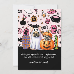 Festividades Gato Preto de Halloween Cartão de Boas Vindas de P