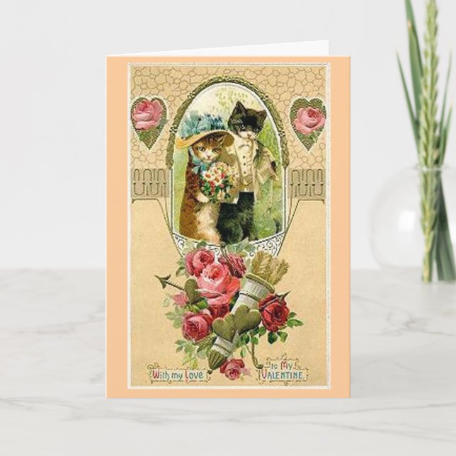 Festividades Gatos De Amor - Cartão (Frente)