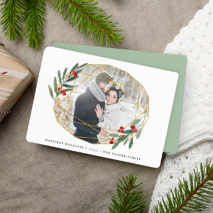 Festividades Gemstone Cartão com fotos de férias