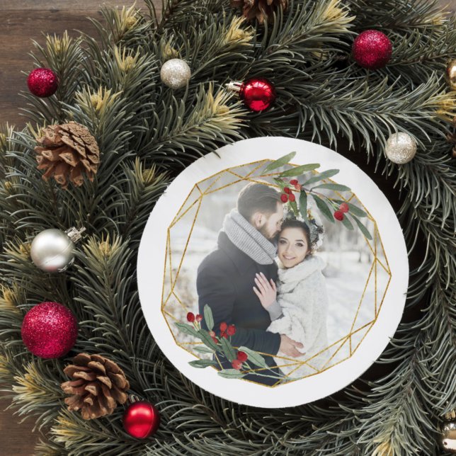 Festividades Gemstone | Cartão com fotos de férias (Criador carregado)