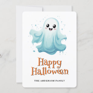 Festividades Ghost Kids Feliz Cartão de Halloween