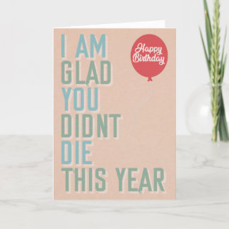 Festividades Glad - cartão de aniversário engraçado