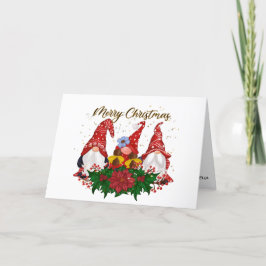 Festividades Gnomos de Natal Cartão de Natal