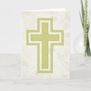 Festividades Green Cross 4 - Vazio Cartão de Saudação Cristão