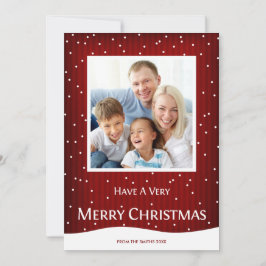 Festividades Greve Vermelha de Cartão com fotos de Natal